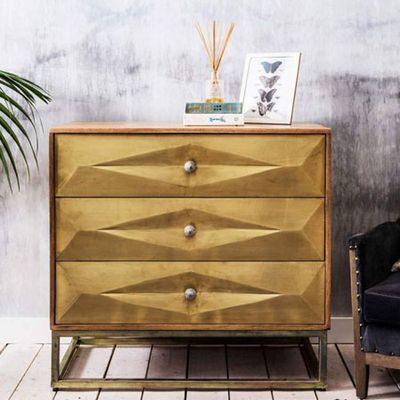 Umberto Brass Chest of Drawers from Graham & Green