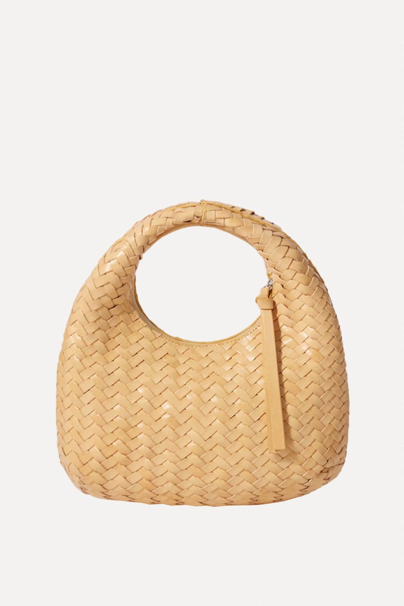 Small Braided-Leather Bag
