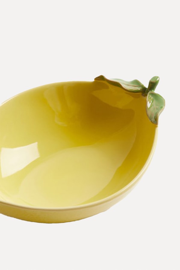 Lemon-Shaped Stoneware Serving Bowl from H&M