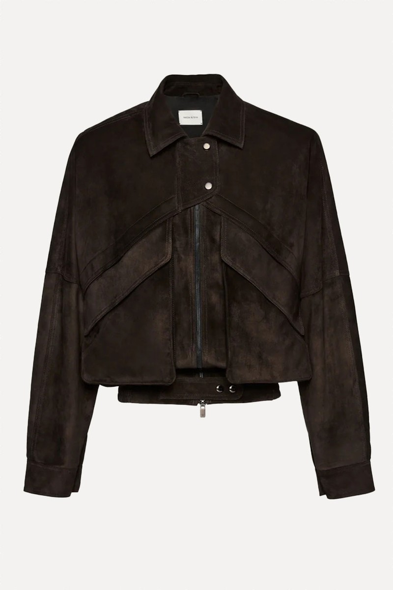 Vintage Suede Bomber Jacket from Magda Butrym
