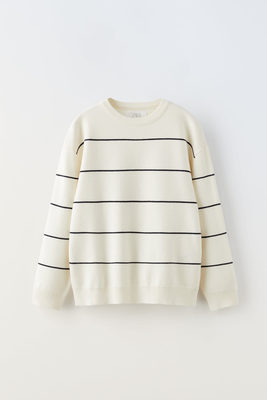 Striped Knit Sweater 