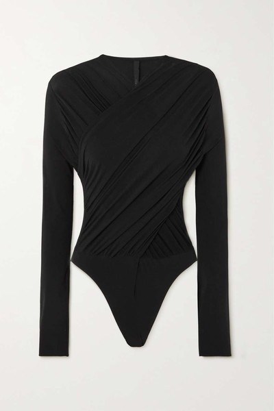 Star Wrap-Effect Stretch-Jersey Bodysuit from Petar Petrov