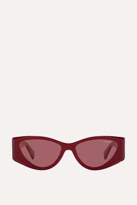 MU 06YS Cat-Eye-Frame Acetate Sunglasses  from Miu Miu 
