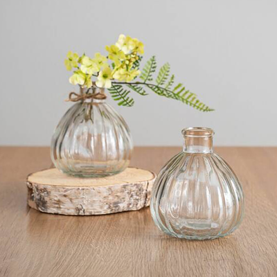 Ripple Vintage Style Glass Bud Vases from The Flower Studio