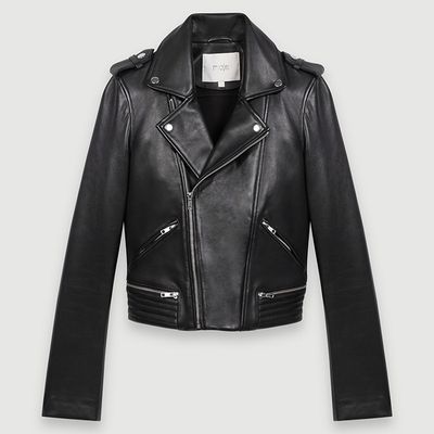 Leather Biker Jacket from Maje