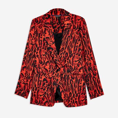 Leopard Print Suit Jacket from Topshop 