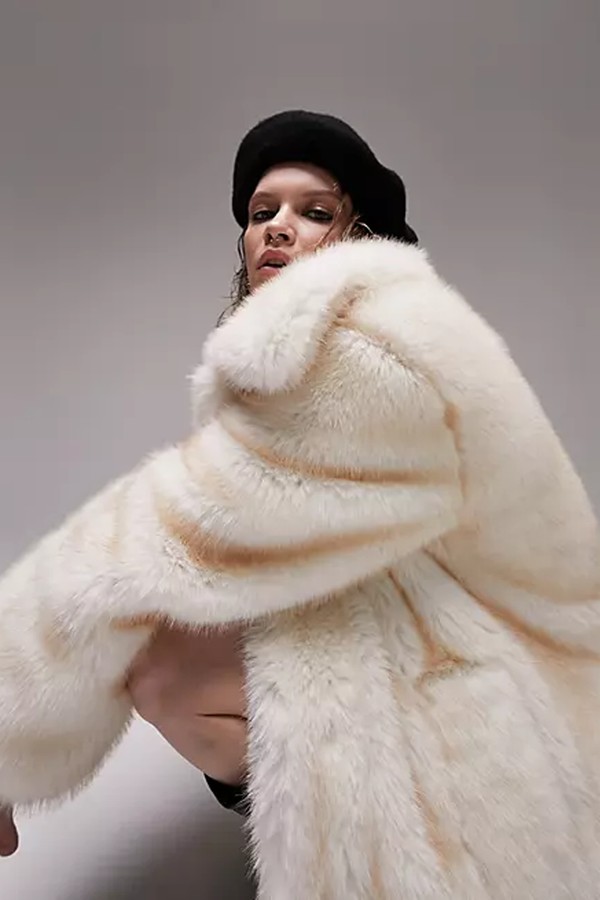 Faux Fur Coat from Topshop