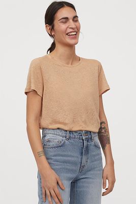 Linen T-Shirt from H&M