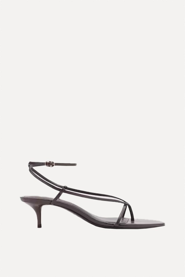 Heeled Sandals With Thin Strap from Mango