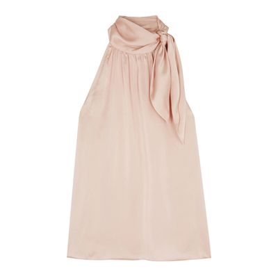 Pink Halterneck Silk Blouse from Zimmermann