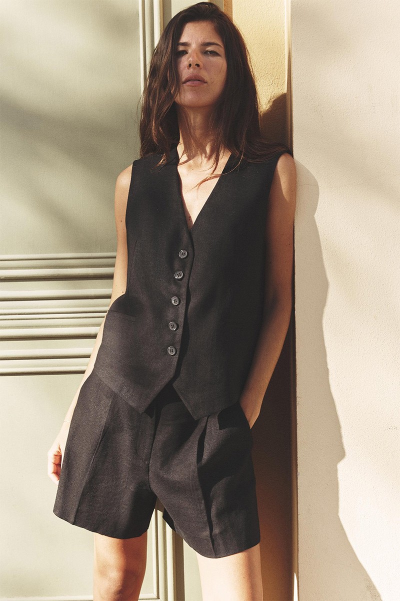 Linen Blend Waistcoat