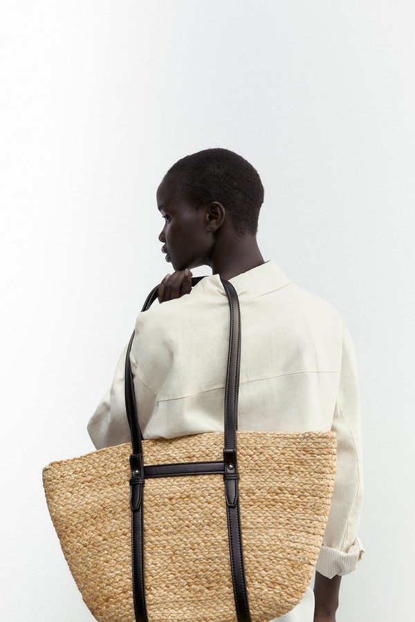 Jute Tote Bag from Zara