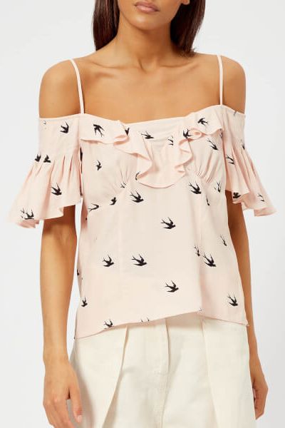 Women’s Off The Shoulder Top from McQ Alexander McQueen