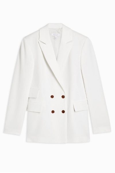 Ivory Double Breasted Jacket