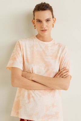 Printed Tie-Dye T Shirt from Mango