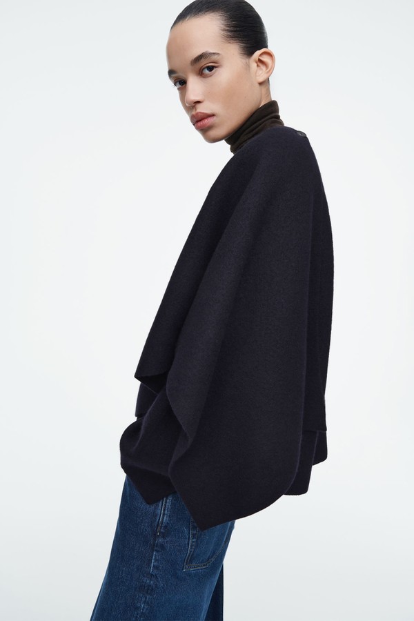 Scarf-Detail Wool Cape from COS