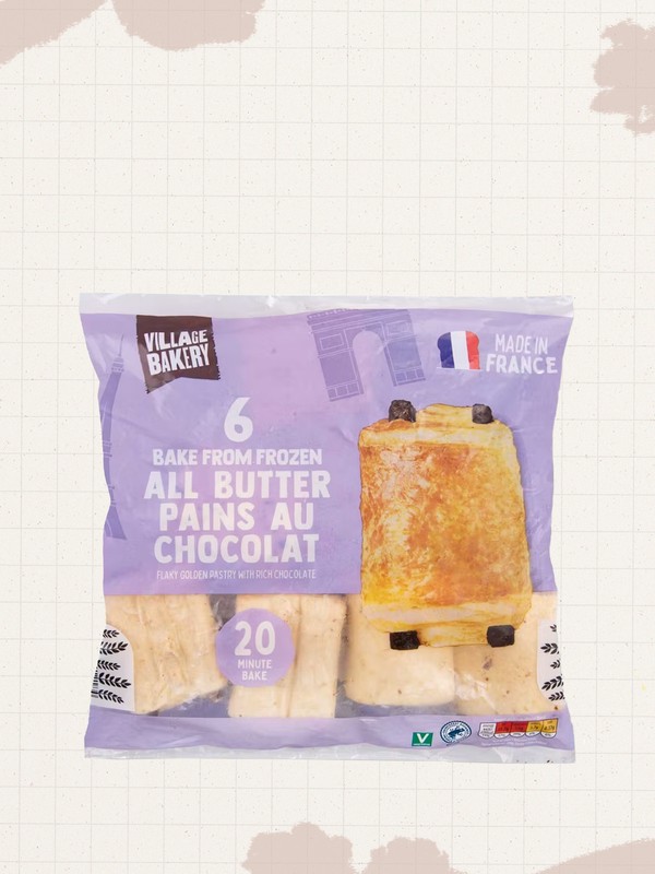 Pack Of 6 Bake From Frozen All Butter Pains Au Chocolat  from  Village Bakery