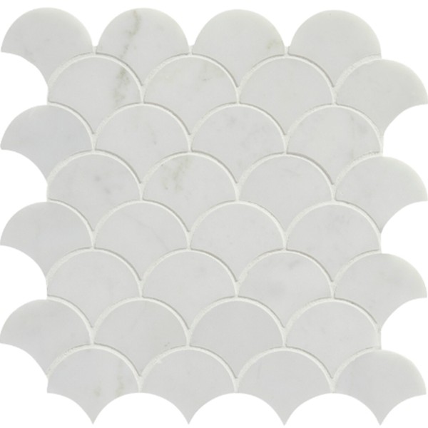 Mizu Scallop Marble Mosaic