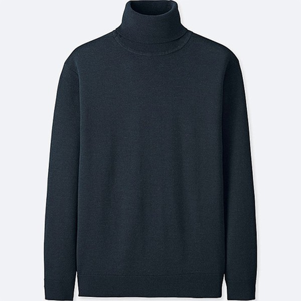 Extra Fine Merino Turtle Neck Long Sleeve Sweater