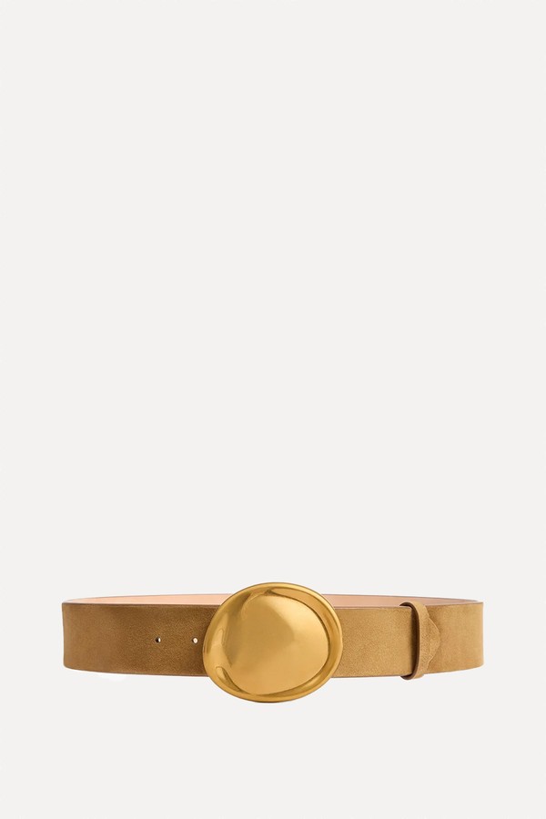Keefe Suede Belt from Khaite