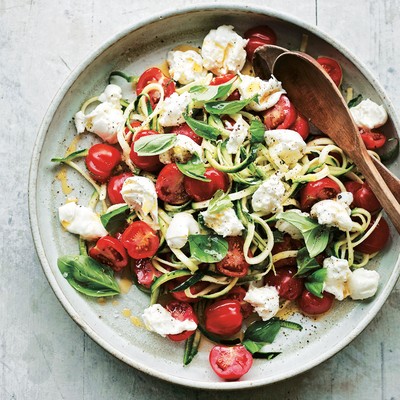 Courgette, Tomato & Mozzarella Salad