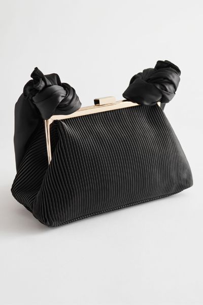 Pleated Satin Knot Bag from & Other Stories