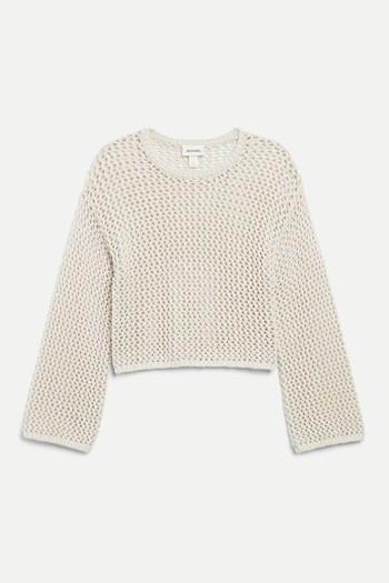 Open Knit Long Sleeved Top from Monki