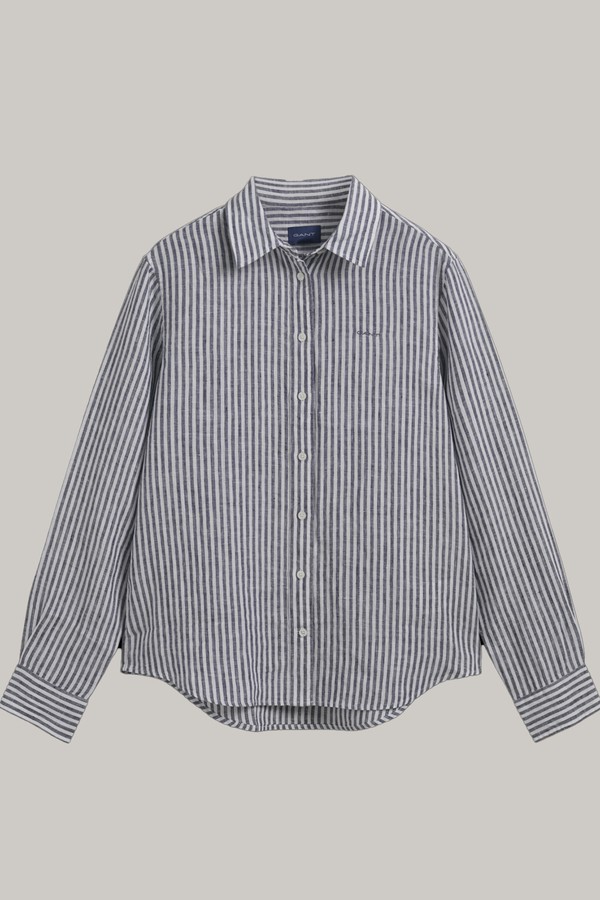 Regular Fit Striped Linen Shirt