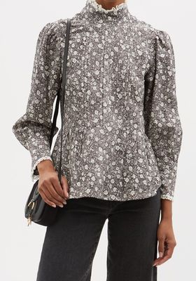 Floral Print Cotton Blend Blouse from See By Chloé