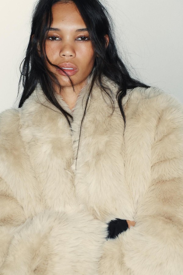 Short Fur Faux Coat from Zara