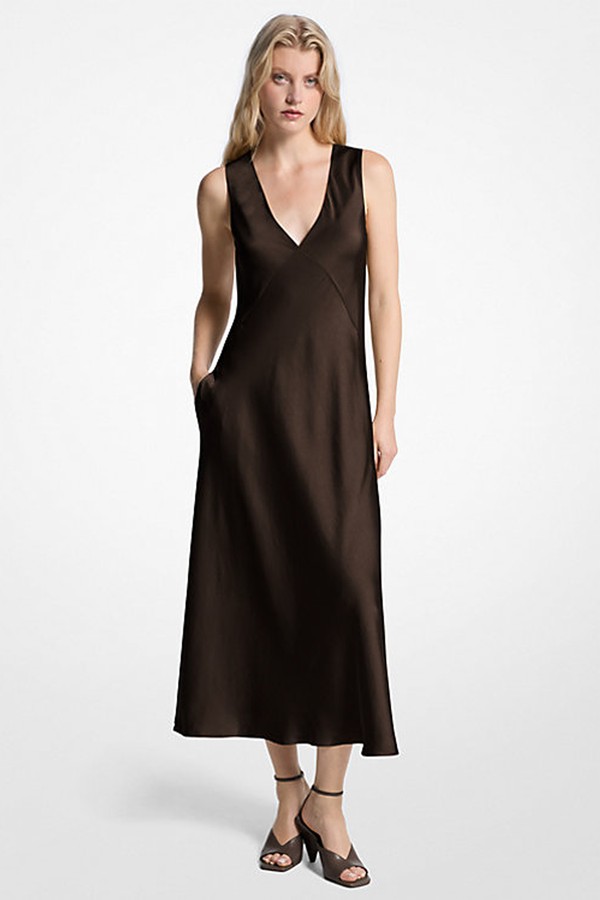 Satin Midi Dress