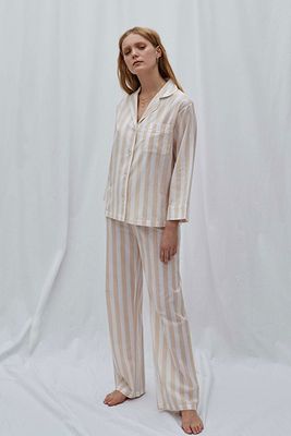 Beige Stripe Pyjama Set from Honna