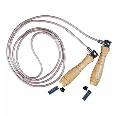 Wooden Boxing Skipping Rope With Removable Weights from Decathlon