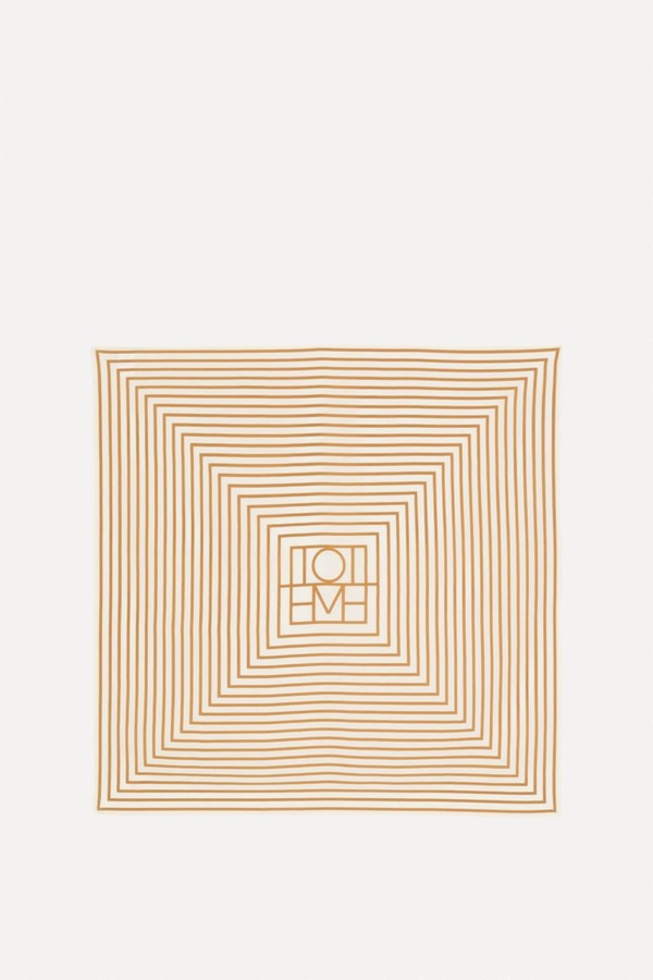 Logo-Print Silk Scarf from Toteme