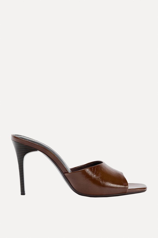 Leather High-Heel Shoes