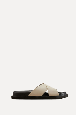 Leather Crossover Sandals from Zara Home