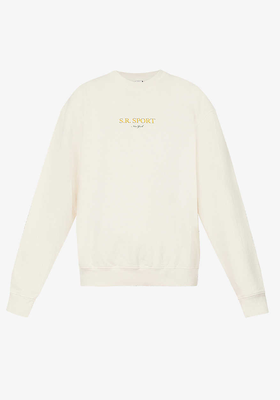 Wimbledon Graphic-Print Cotton Jersey Sweatshirt from Sporty & Rich 