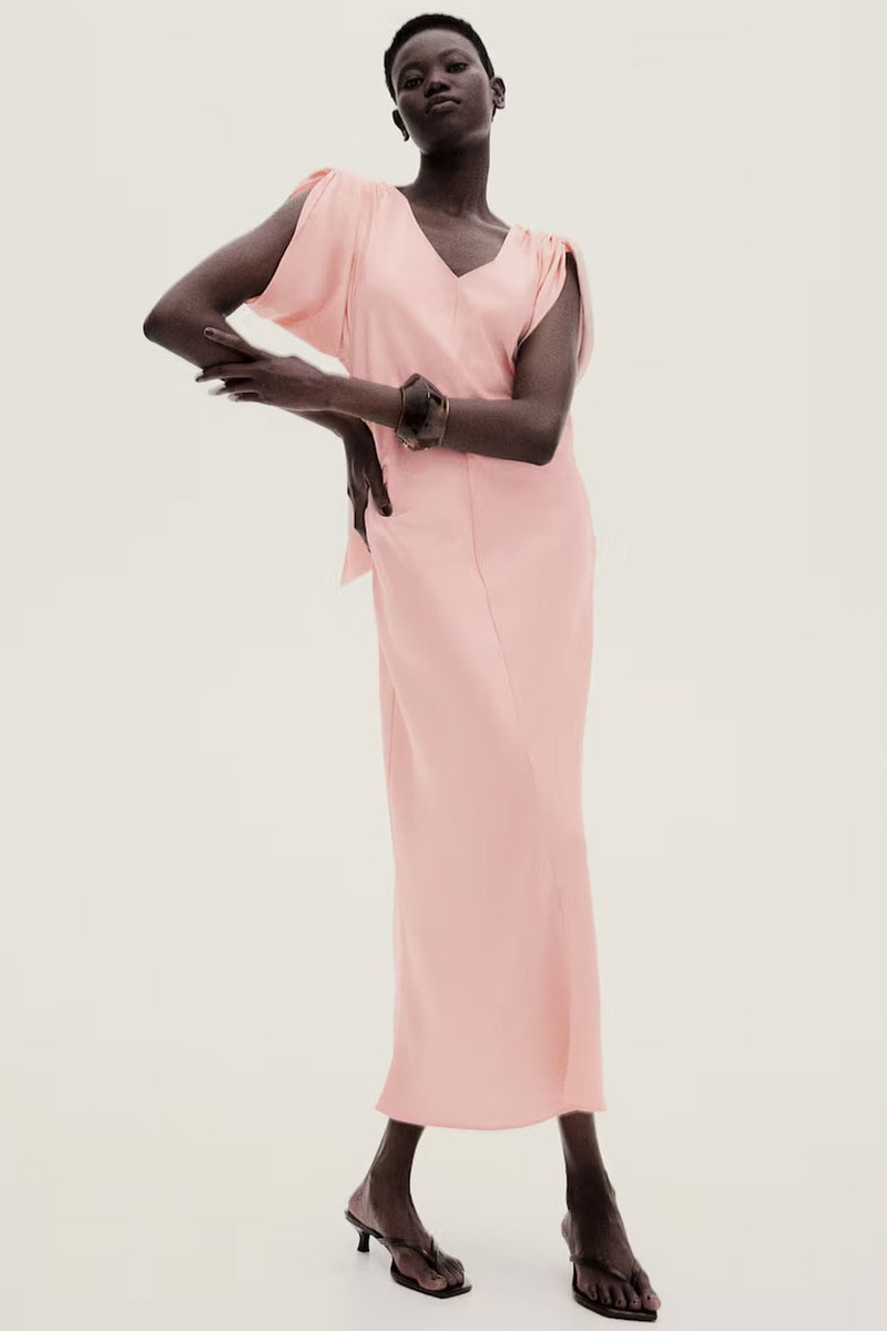 Tie-Back Satin Dress from H&M