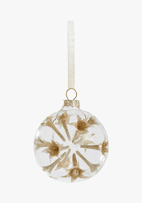 Winter Fayre Trumpet Bauble, Gold from John Lewis