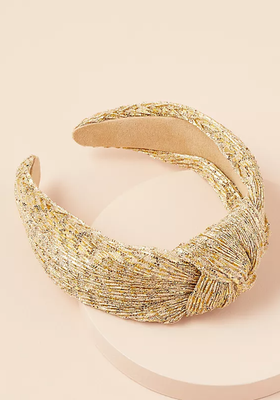 Metallic Knotted Headband  from Anthropologie
