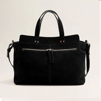 Leather Shopper Bag from Mango