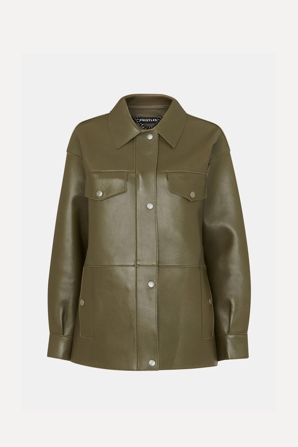 Clean Bonded Leather Jacket from Whistles