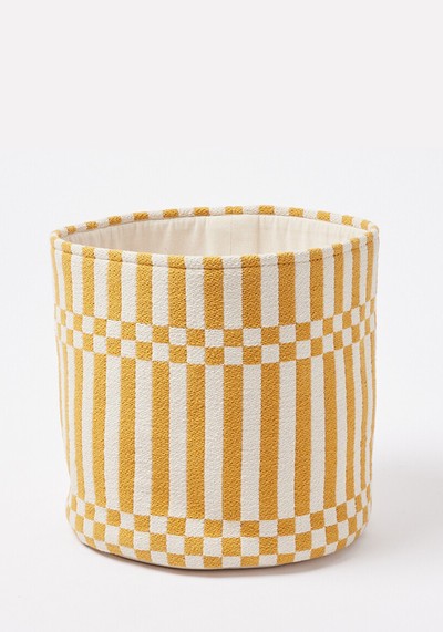 Stripe Woven Storage Basket Large from Oliver Bonas