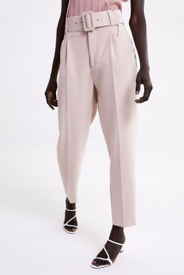 Darted Trousers With Belt