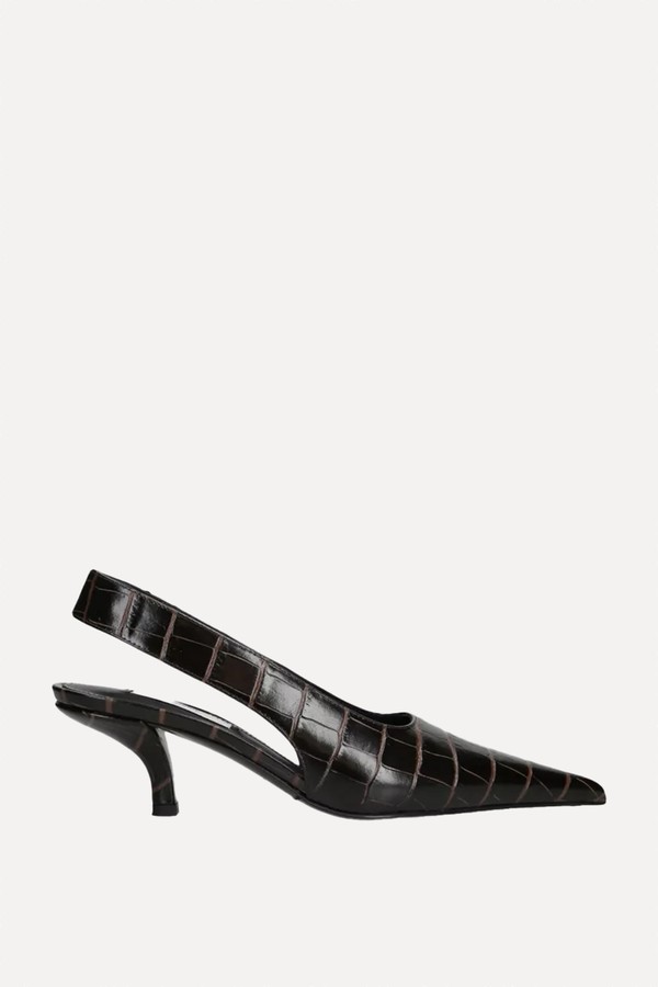 Classic Leather Slingback Heels from Toteme