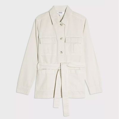 Stone Belted Jacket from Miss Selfridge