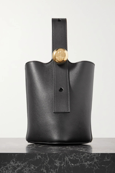 Pebble Mini Leather Tote  from Loewe