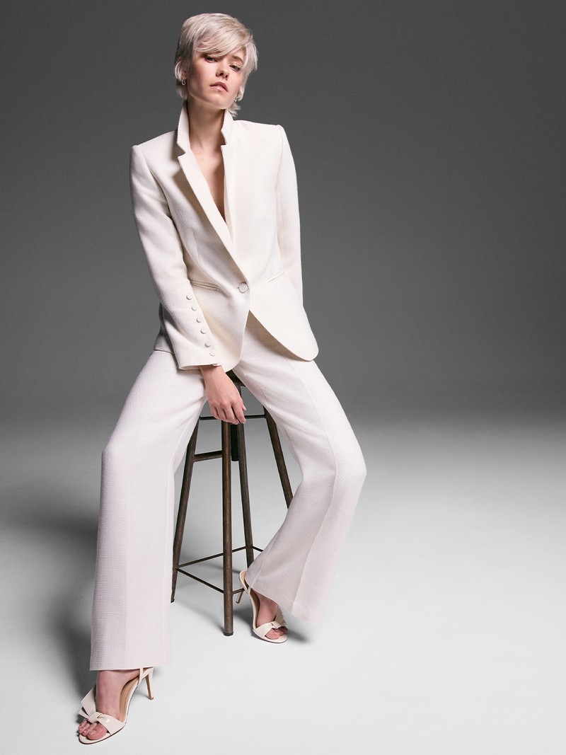 Bridgette Cream Textured Blazer