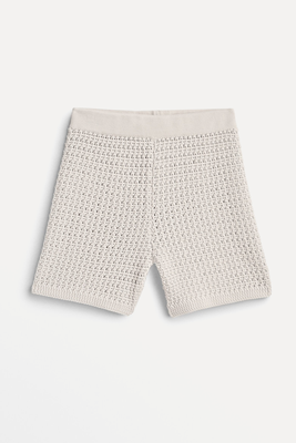Crochet Knit Shorts from Massimo Dutti