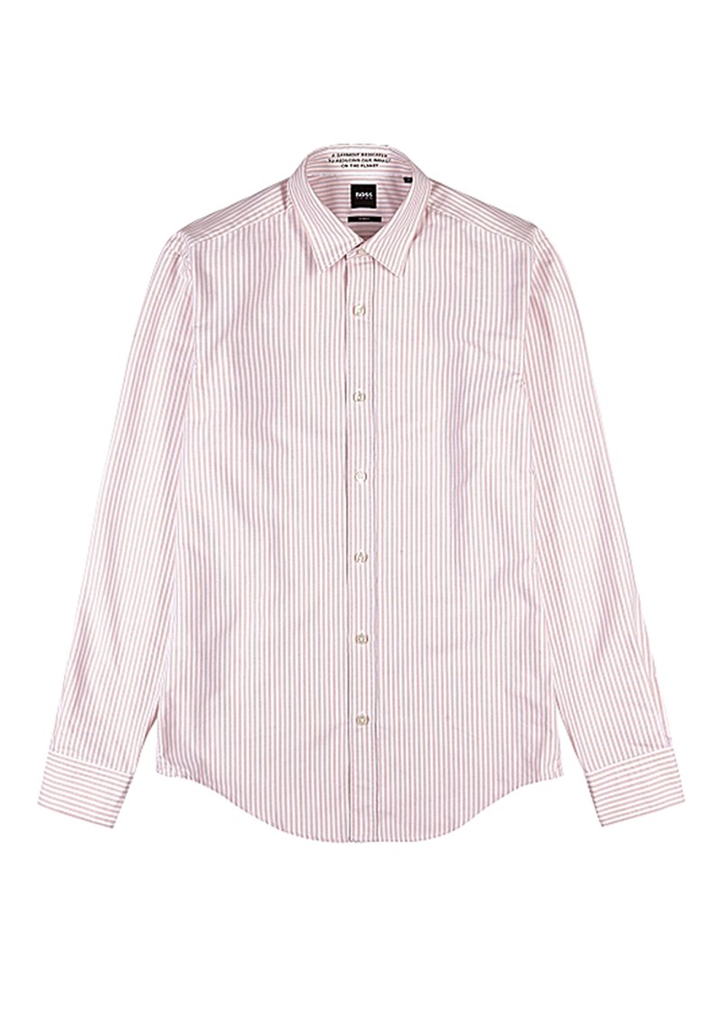 Giamma Striped Cotton-Blend Shirt from Boss
